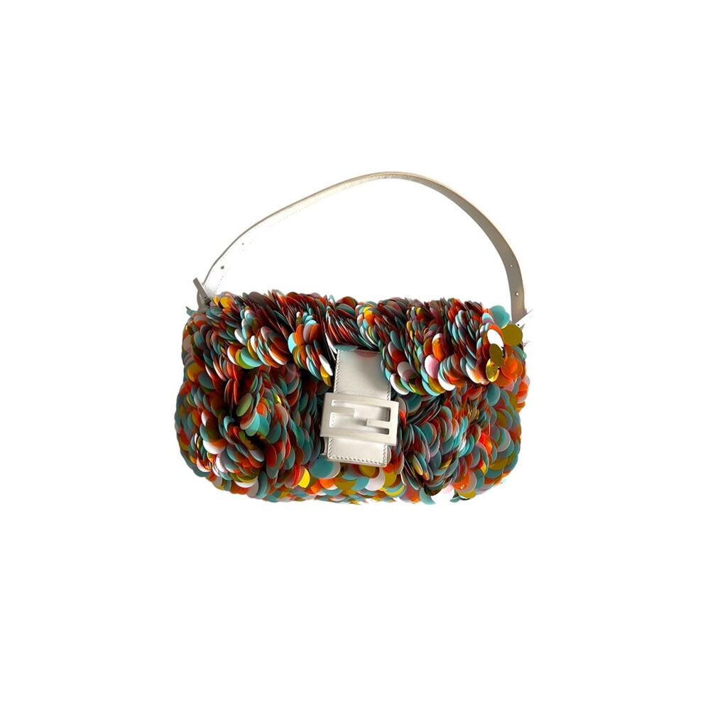 Vintage Fendi Multicolor big Paillette Baguette